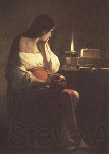 LA TOUR, Georges de The Magdalen with the Nightlight (mk05) Spain oil painting art